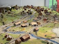 An der Bahnstation in einem Häuschen dieses sehenswerte Modell von Narvik anno tobak