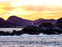 Die Sonne geht langsam auf
