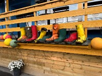 Ausgetragene Stiefel, interessanter Anblick