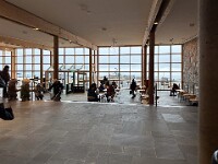Ausgang von den Nordkapphallen zum Nordkappglobus