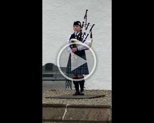 Dudelsackspielerin Blair Castle