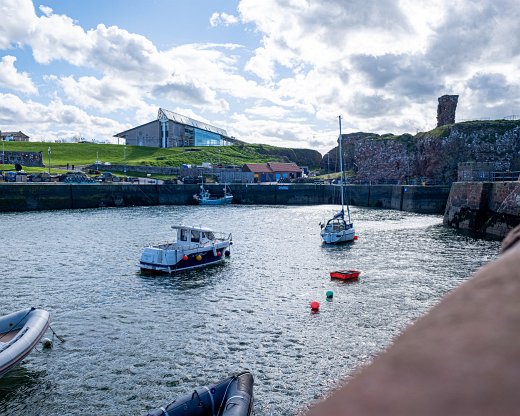 Schottland-77-H-11 Dunbar Hafen