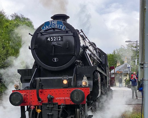 Zug-26-1 Lok in Glenfinnan